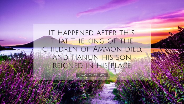 Picture 07 - 2 Samuel 10:1 WEB Desktop Wallpaper - It happened after this, that the king of the - Desktop Bible Verse Wallpaper