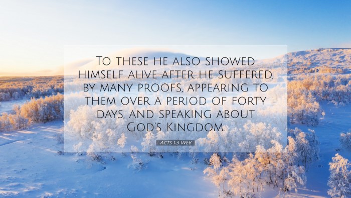 Picture 07 - Acts 1:3 WEB Desktop Wallpaper - To these he also showed himself alive after he - Desktop Bible Verse Wallpaper