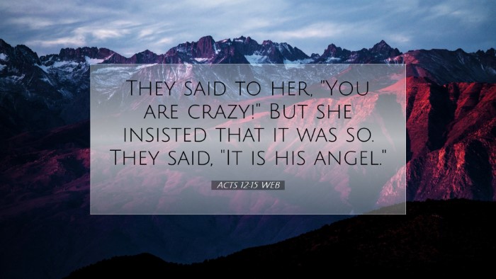 Picture 07 - Acts 12:15 WEB Desktop Wallpaper - They said to her, 
