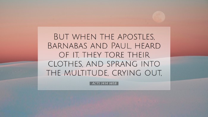 Picture 07 - Acts 14:14 WEB Desktop Wallpaper - But when the apostles, Barnabas and Paul, heard - Desktop Bible Verse Wallpaper