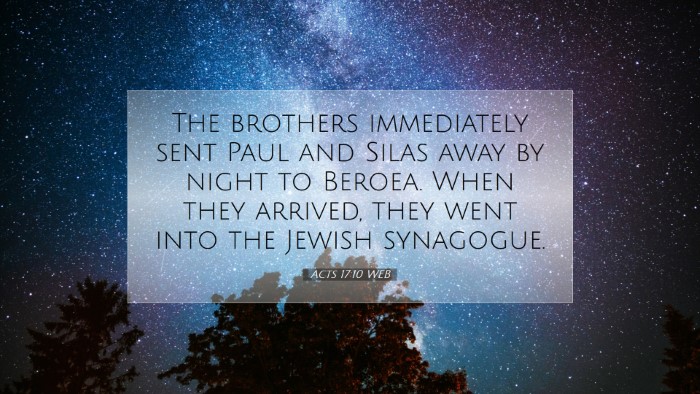 Picture 07 - Acts 17:10 WEB Desktop Wallpaper - The brothers immediately sent Paul and Silas away - Desktop Bible Verse Wallpaper