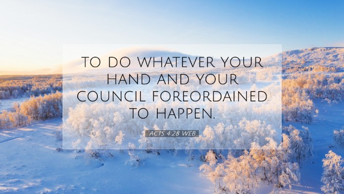 Picture 07 - Acts 4:28 WEB Desktop Wallpaper - to do whatever your hand and your council - Desktop Bible Verse Wallpaper