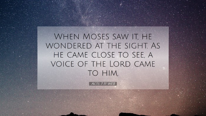 Picture 07 - Acts 7:31 WEB Desktop Wallpaper - When Moses saw it, he wondered at the sight. As - Desktop Bible Verse Wallpaper