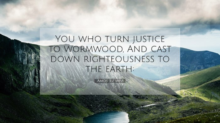 Picture 07 - Amos 5:7 WEB Desktop Wallpaper - You who turn justice to wormwood, And cast down - Desktop Bible Verse Wallpaper