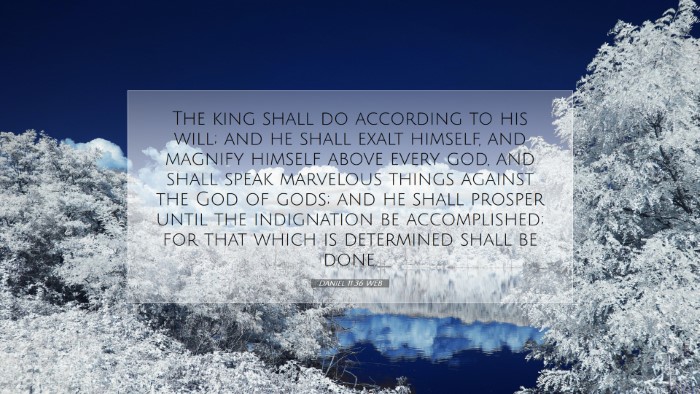 Picture 07 - Daniel 11:36 WEB Desktop Wallpaper - The king shall do according to his will; and he - Desktop Bible Verse Wallpaper