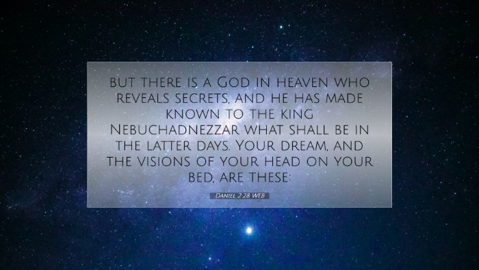 Picture 07 - Daniel 2:28 WEB Desktop Wallpaper - but there is a God in heaven who reveals secrets, - Desktop Bible Verse Wallpaper