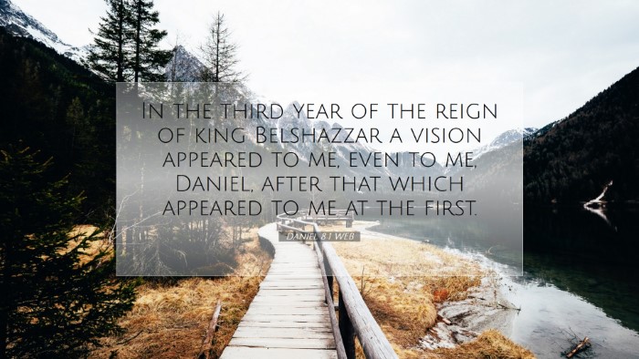 Picture 07 - Daniel 8:1 WEB Desktop Wallpaper - In the third year of the reign of king Belshazzar - Desktop Bible Verse Wallpaper