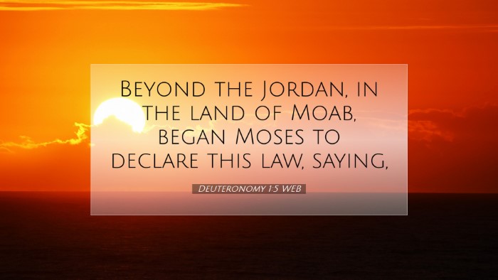 Picture 07 - Deuteronomy 1:5 WEB Desktop Wallpaper - Beyond the Jordan, in the land of Moab, began - Desktop Bible Verse Wallpaper