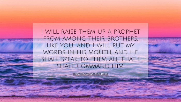 Picture 07 - Deuteronomy 18:18 WEB Desktop Wallpaper - I will raise them up a prophet from among their - Desktop Bible Verse Wallpaper