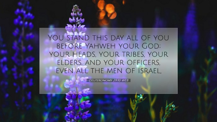Picture 07 - Deuteronomy 29:10 WEB Desktop Wallpaper - You stand this day all of you before Yahweh your - Desktop Bible Verse Wallpaper