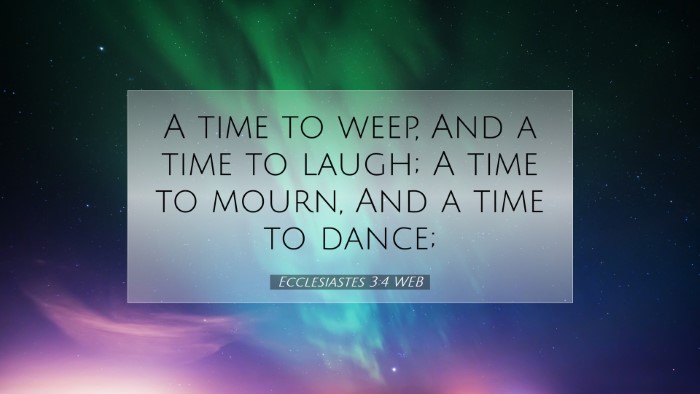 Picture 07 - Ecclesiastes 3:4 WEB Desktop Wallpaper - A time to weep, And a time to laugh; A time to - Desktop Bible Verse Wallpaper