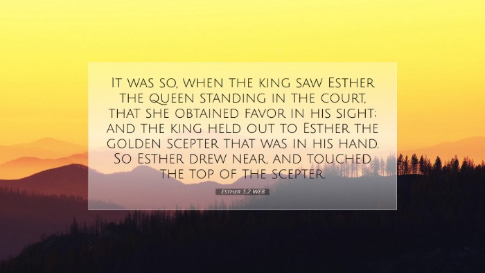 Picture 07 - Esther 5:2 WEB Desktop Wallpaper - It was so, when the king saw Esther the queen - Desktop Bible Verse Wallpaper
