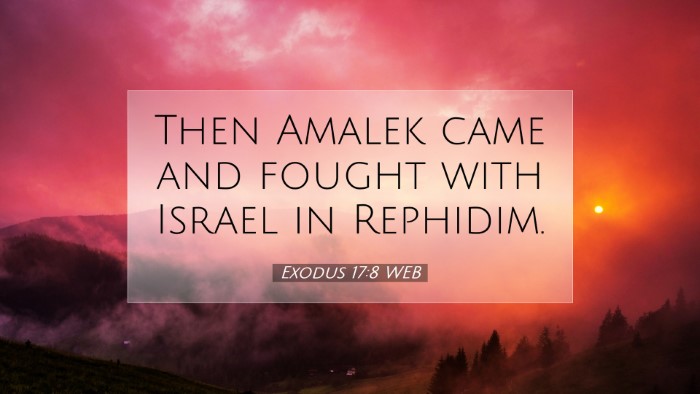 Picture 07 - Exodus 17:8 WEB Desktop Wallpaper - Then Amalek came and fought with Israel in - Desktop Bible Verse Wallpaper
