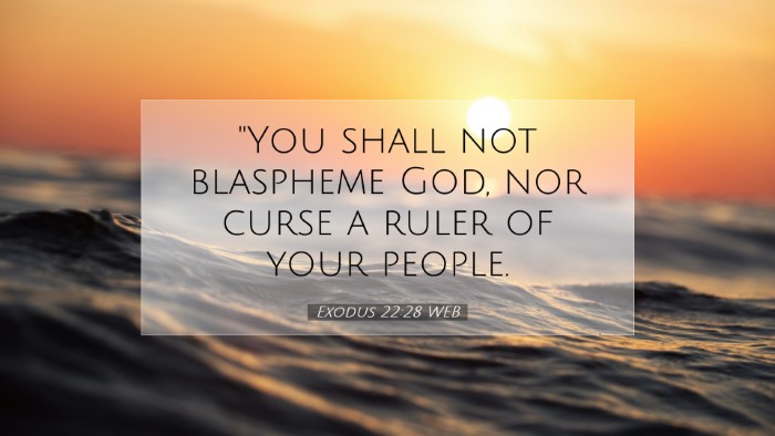 Picture 07 - Exodus 22:28 WEB Desktop Wallpaper - 