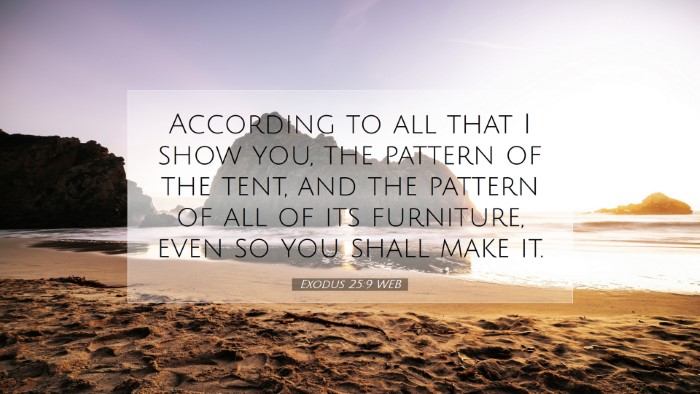 Picture 07 - Exodus 25:9 WEB Desktop Wallpaper - According to all that I show you, the pattern of - Desktop Bible Verse Wallpaper