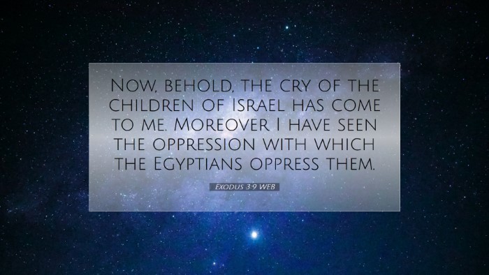 Picture 07 - Exodus 3:9 WEB Desktop Wallpaper - Now, behold, the cry of the children of Israel - Desktop Bible Verse Wallpaper