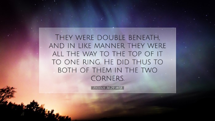 Picture 07 - Exodus 36:29 WEB Desktop Wallpaper - They were double beneath, and in like manner they - Desktop Bible Verse Wallpaper
