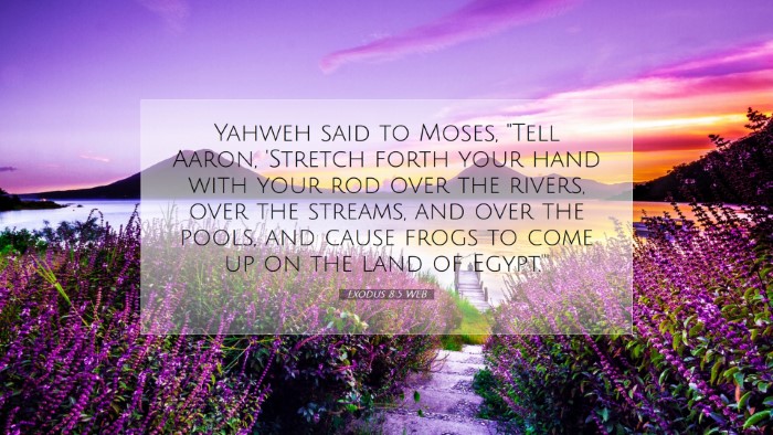 Picture 07 - Exodus 8:5 WEB Desktop Wallpaper - Yahweh said to Moses, 