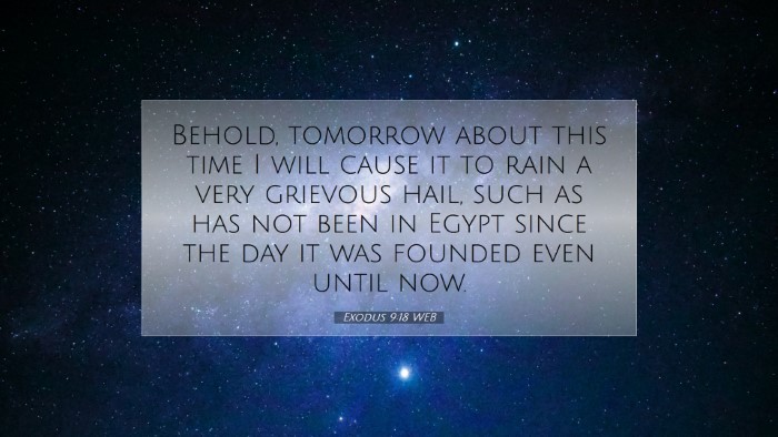 Picture 07 - Exodus 9:18 WEB Desktop Wallpaper - Behold, tomorrow about this time I will cause it - Desktop Bible Verse Wallpaper