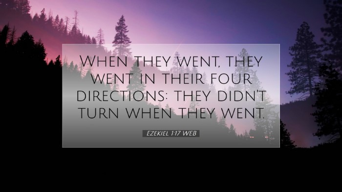 Picture 07 - Ezekiel 1:17 WEB Desktop Wallpaper - When they went, they went in their four - Desktop Bible Verse Wallpaper