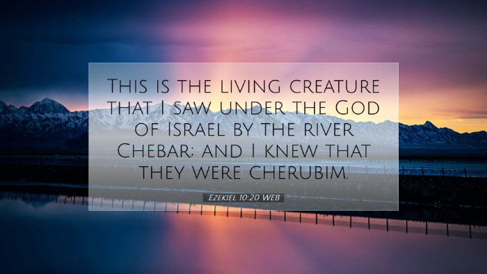 Picture 07 - Ezekiel 10:20 WEB Desktop Wallpaper - This is the living creature that I saw under the - Desktop Bible Verse Wallpaper