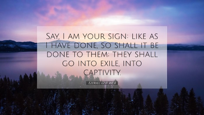 Picture 07 - Ezekiel 12:11 WEB Desktop Wallpaper - Say, I am your sign: like as I have done, so - Desktop Bible Verse Wallpaper