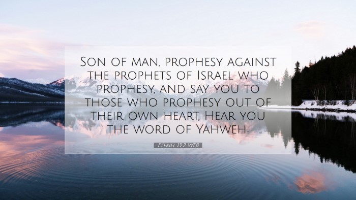 Picture 07 - Ezekiel 13:2 WEB Desktop Wallpaper - Son of man, prophesy against the prophets of - Desktop Bible Verse Wallpaper