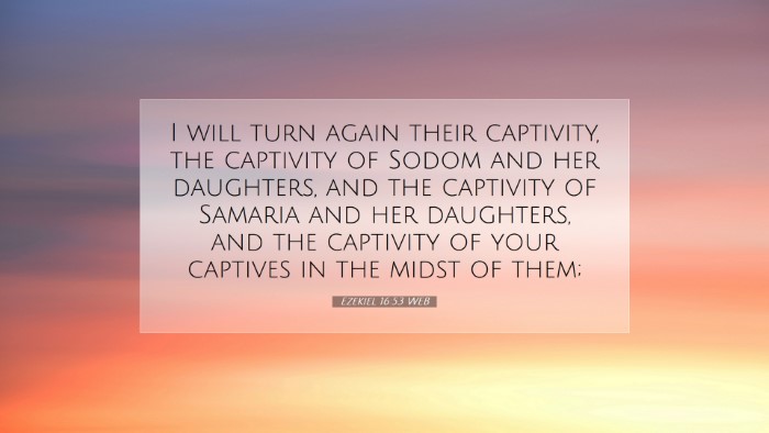 Picture 07 - Ezekiel 16:53 WEB Desktop Wallpaper - I will turn again their captivity, the captivity - Desktop Bible Verse Wallpaper