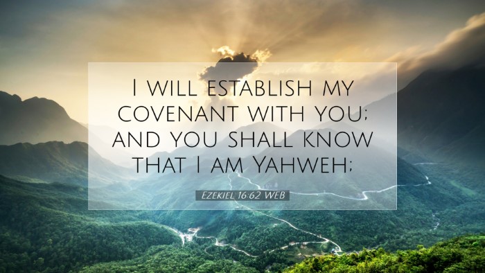 Picture 07 - Ezekiel 16:62 WEB Desktop Wallpaper - I will establish my covenant with you; and you - Desktop Bible Verse Wallpaper