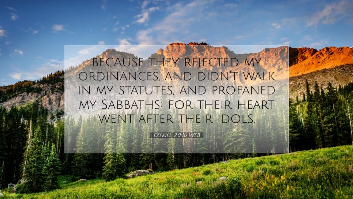 Picture 07 - Ezekiel 20:16 WEB Desktop Wallpaper - because they rejected my ordinances, and didn't - Desktop Bible Verse Wallpaper