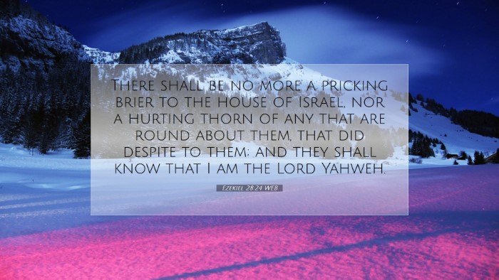 Picture 07 - Ezekiel 28:24 WEB Desktop Wallpaper - There shall be no more a pricking brier to the - Desktop Bible Verse Wallpaper