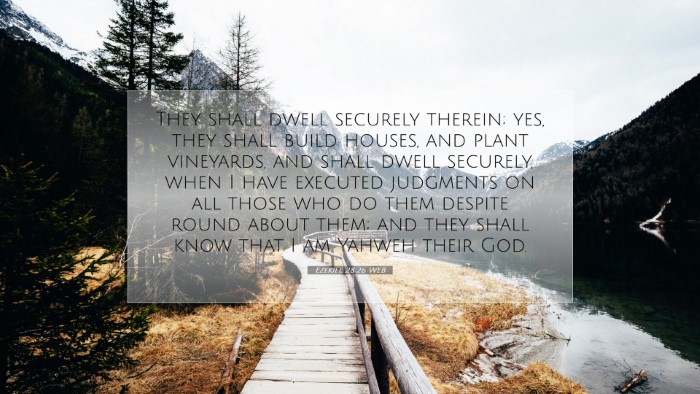 Picture 07 - Ezekiel 28:26 WEB Desktop Wallpaper - They shall dwell securely therein; yes, they - Desktop Bible Verse Wallpaper