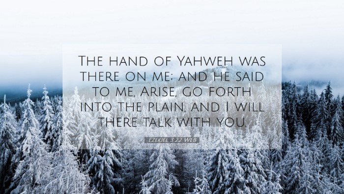 Picture 07 - Ezekiel 3:22 WEB Desktop Wallpaper - The hand of Yahweh was there on me; and he said - Desktop Bible Verse Wallpaper