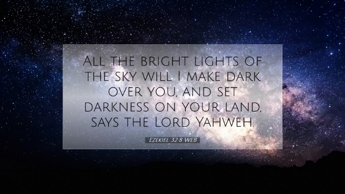 Picture 07 - Ezekiel 32:8 WEB Desktop Wallpaper - All the bright lights of the sky will I make dark - Desktop Bible Verse Wallpaper