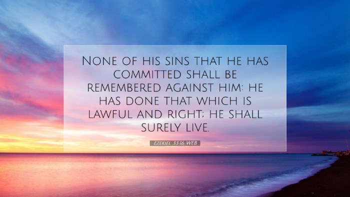 Picture 07 - Ezekiel 33:16 WEB Desktop Wallpaper - None of his sins that he has committed shall be - Desktop Bible Verse Wallpaper