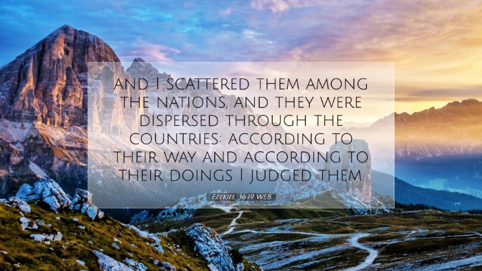 Picture 07 - Ezekiel 36:19 WEB Desktop Wallpaper - and I scattered them among the nations, and they - Desktop Bible Verse Wallpaper