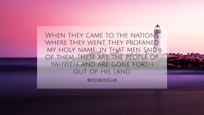 Picture 07 - Ezekiel 36:20 WEB Desktop Wallpaper - When they came to the nations, where they went, - Desktop Bible Verse Wallpaper