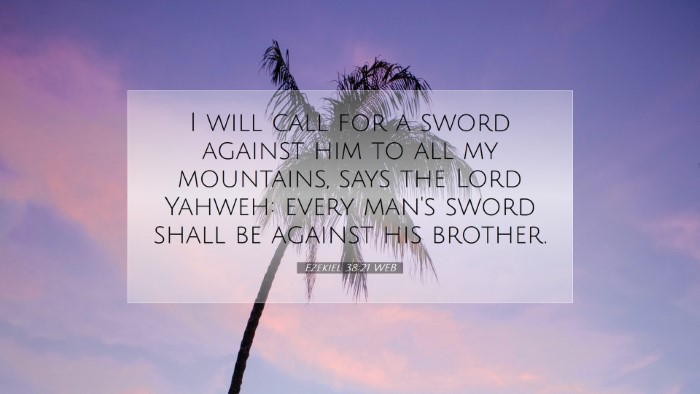 Picture 07 - Ezekiel 38:21 WEB Desktop Wallpaper - I will call for a sword against him to all my - Desktop Bible Verse Wallpaper