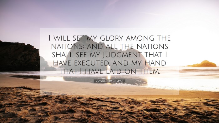 Picture 07 - Ezekiel 39:21 WEB Desktop Wallpaper - I will set my glory among the nations; and all - Desktop Bible Verse Wallpaper