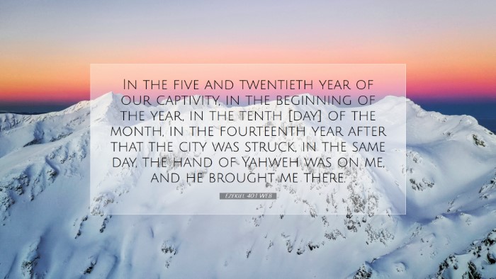 Picture 07 - Ezekiel 40:1 WEB Desktop Wallpaper - In the five and twentieth year of our captivity, - Desktop Bible Verse Wallpaper
