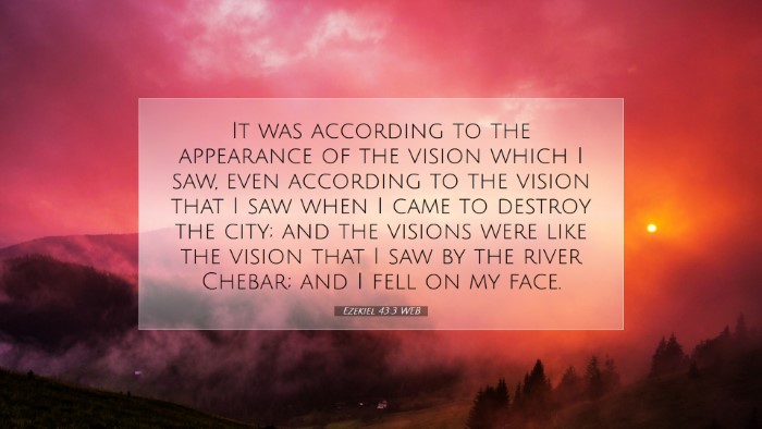 Picture 07 - Ezekiel 43:3 WEB Desktop Wallpaper - It was according to the appearance of the vision - Desktop Bible Verse Wallpaper