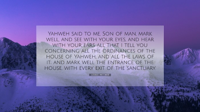 Picture 07 - Ezekiel 44:5 WEB Desktop Wallpaper - Yahweh said to me, Son of man, mark well, and see - Desktop Bible Verse Wallpaper