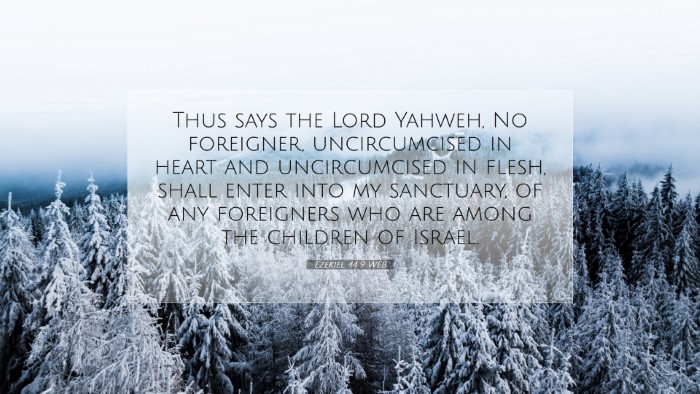Picture 07 - Ezekiel 44:9 WEB Desktop Wallpaper - Thus says the Lord Yahweh, No foreigner, - Desktop Bible Verse Wallpaper