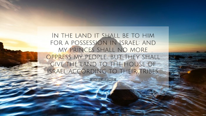 Picture 07 - Ezekiel 45:8 WEB Desktop Wallpaper - In the land it shall be to him for a possession - Desktop Bible Verse Wallpaper