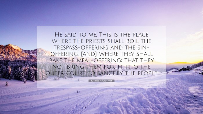 Picture 07 - Ezekiel 46:20 WEB Desktop Wallpaper - He said to me, This is the place where the - Desktop Bible Verse Wallpaper