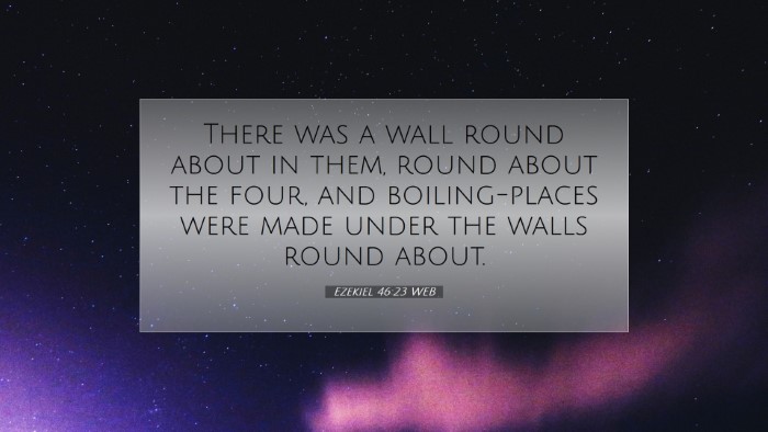 Picture 07 - Ezekiel 46:23 WEB Desktop Wallpaper - There was a wall round about in them, round about - Desktop Bible Verse Wallpaper