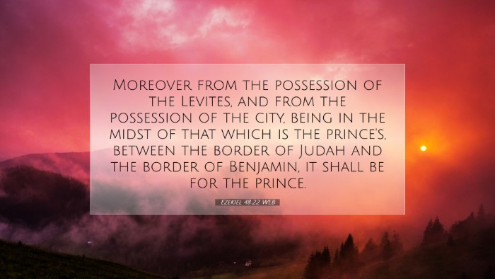 Picture 07 - Ezekiel 48:22 WEB Desktop Wallpaper - Moreover from the possession of the Levites, and - Desktop Bible Verse Wallpaper