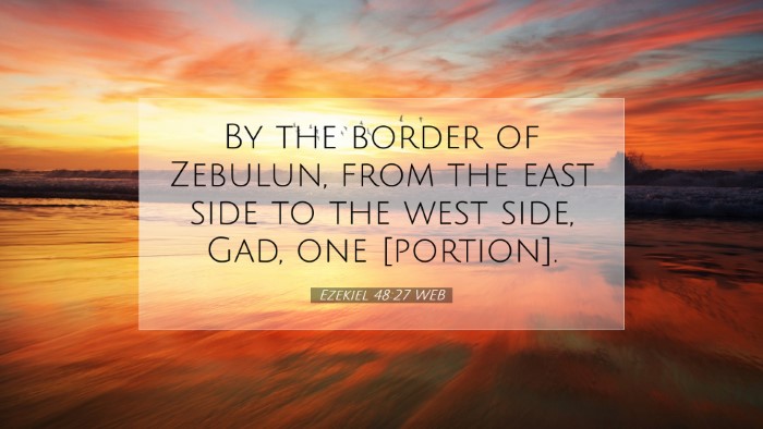 Picture 07 - Ezekiel 48:27 WEB Desktop Wallpaper - By the border of Zebulun, from the east side to - Desktop Bible Verse Wallpaper