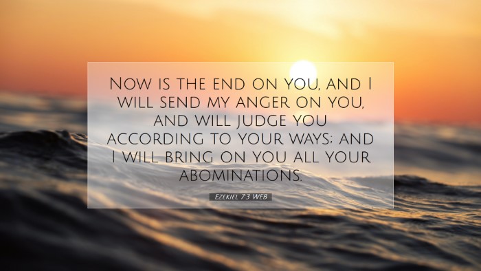 Picture 07 - Ezekiel 7:3 WEB Desktop Wallpaper - Now is the end on you, and I will send my anger - Desktop Bible Verse Wallpaper