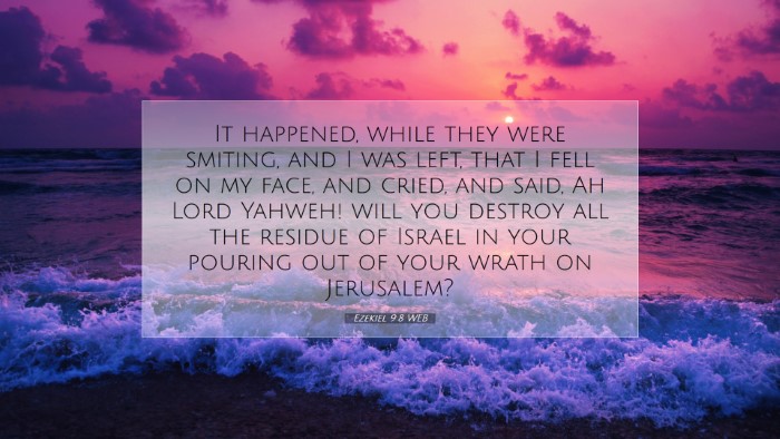 Picture 07 - Ezekiel 9:8 WEB Desktop Wallpaper - It happened, while they were smiting, and I was - Desktop Bible Verse Wallpaper